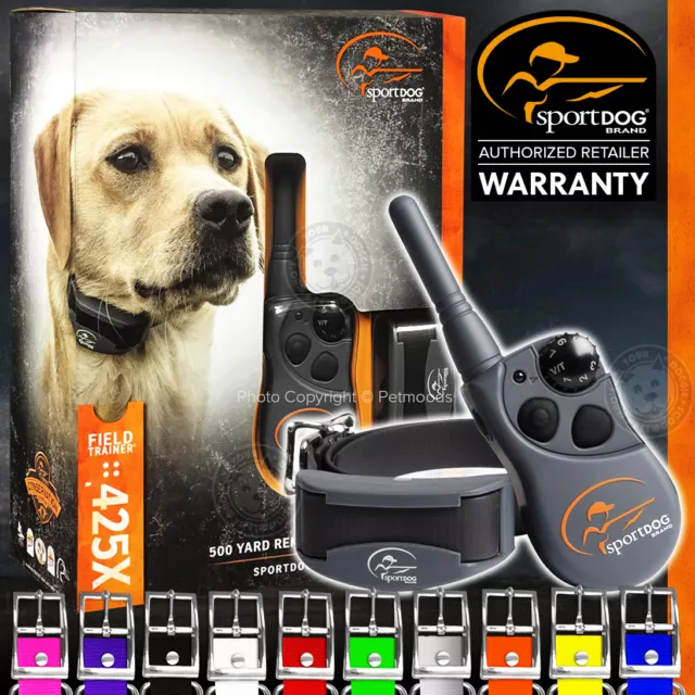 SportDOG FieldTrainer SD-425X Remote Dog Trainer FREE Extra Color Strap