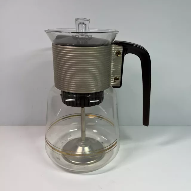 Vintage Cory Glass Coffee Percolator Pot DGPL 3A 4-8 Cup Bronze