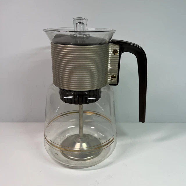 Vintage Cory Glass Coffee Percolator Pot DGPL 3A 4-8 Cup Bronze Vintage Cory Glass Coffee Percolator Pot DGPL 3A 4-8 Cup Bronze