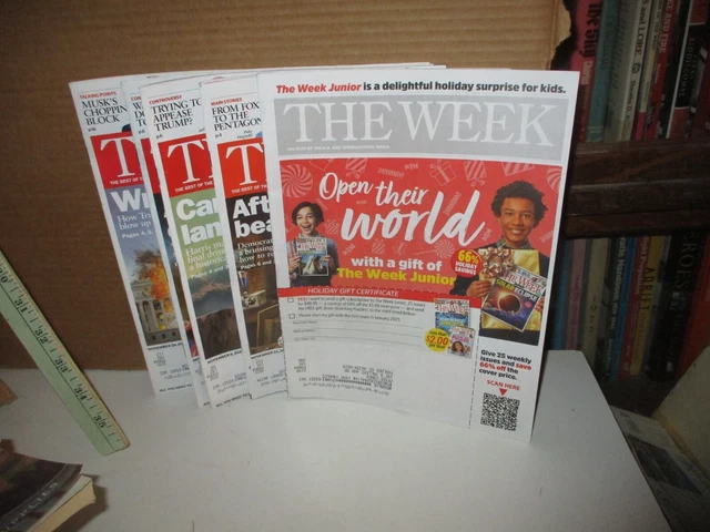 5 MAGAZINE BACK Issues: The Week November 1, 8, 15, 22,29 2024 Volume ...