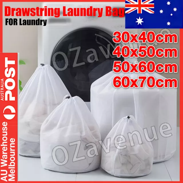 Large Capacity Laundry Washing Mesh Net Bags For bra underwear Cloth Cleaning AU