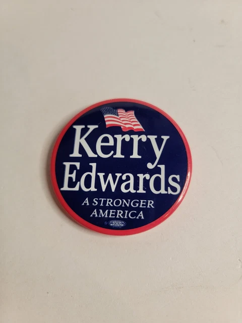 2004 John Kerry For President Political Pinback Campaign Button Memorabilia