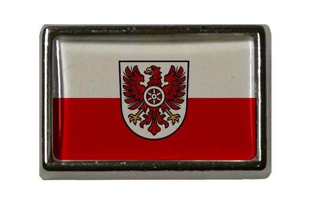 Landkreis Aurich Flaggenpin - Anstecknadel 15x23mm Mit Butterflyclip