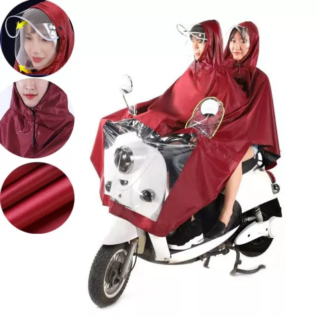 Oxford Wasserfest Poncho mit Kapuze Schal Regenmantel Regencape für Bike Scooter 2