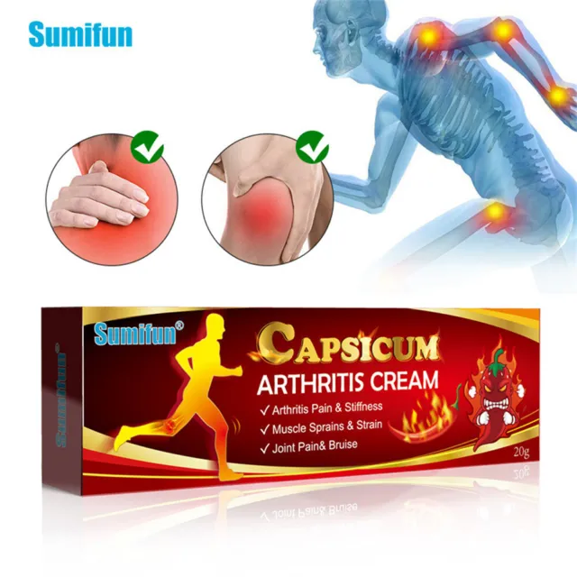 Sumifun Capsicum Arthritis Cream，Hot Rheumatoid Arthritis Knee Joint Pain Relief 3