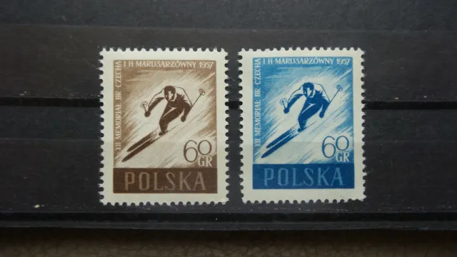 Polen 1957 / Kat. Fischer Nr. 858 a,b  Komplet / Postfrisch / MNH (**)