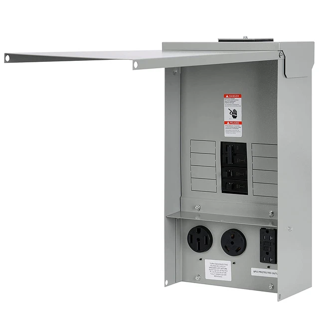 Hiweld Temporary Power Outlet Panel with a 20, 30, and 50-Amp Receptacle Install