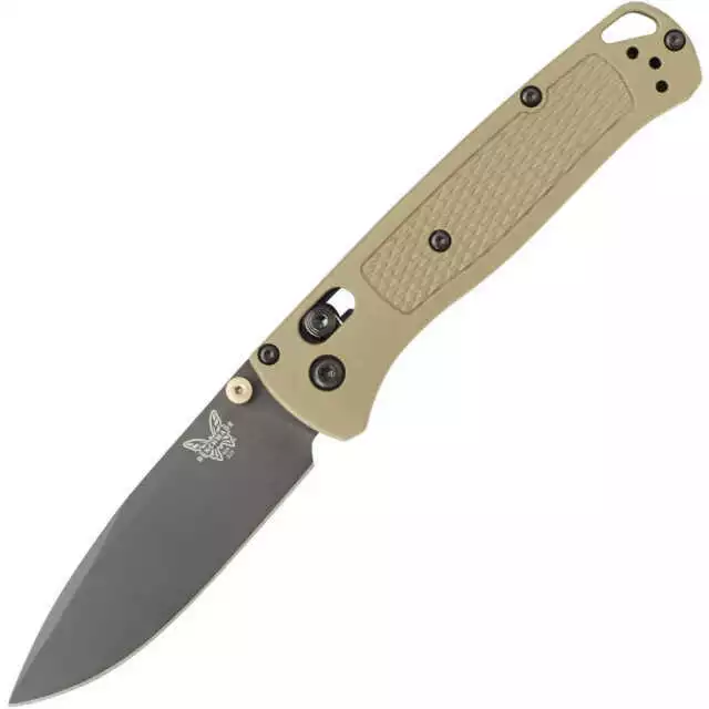 BENCHMADE Bugout 535GRY-1 Knife CPM-S30V Stainless Steel & Ranger Green Grivory