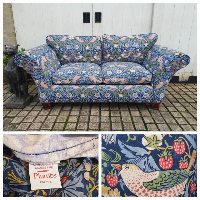 William Morris Feather Filled 2-3 Seater Sofa & Washable Covers