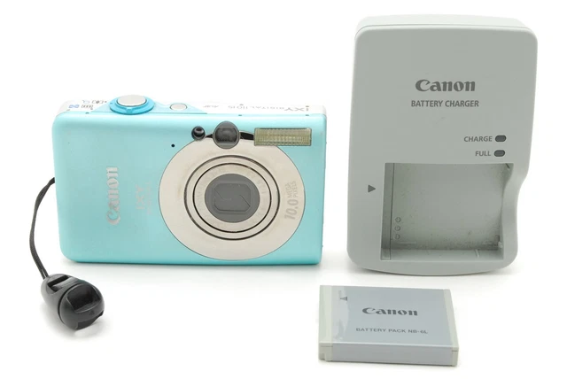 NEAR MINT] CANON IXY DIGITAL 110 IS Blue 10.0 MP Digital