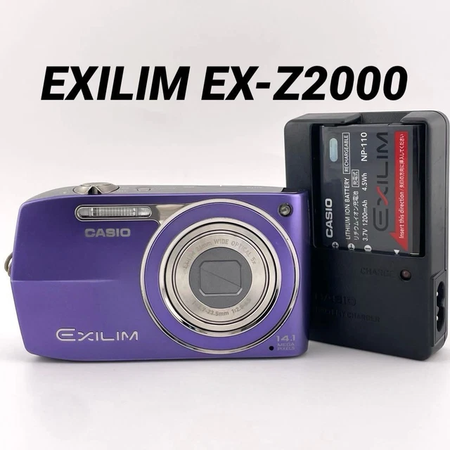 CASIO EXILIM EX-Z2000 Red 14.1MP Tested Working With Battery From