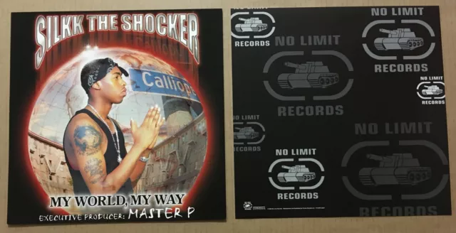 SILKK THE SHOCKER Set 2 DOUBLE SIDED PROMO POSTER FLAT DIFF BACK for CD MASTER P