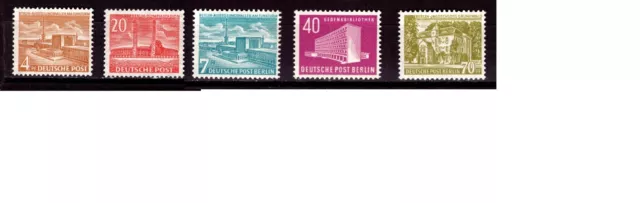 Berlin -West 1954 Michel 112 -113 + 121 - 123 postfrisch