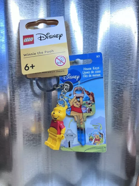 Winnie The Pooh Lego Keychain Matching Door House key Disney Parks brand new