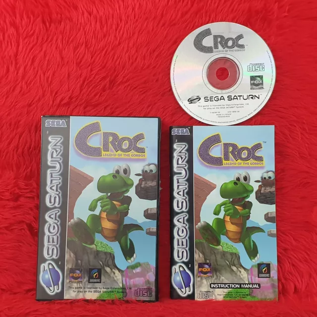 Saturn CROC Legend of the Gobbos Boxed With Manual Sega PAL UK Version