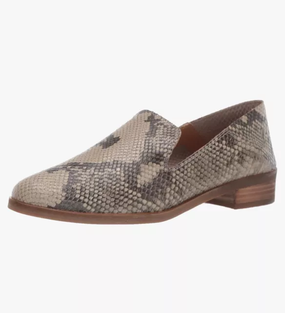 Lucky Brand Cahill Leather Loafer Chinchilla Snakeskin 6.5 M Women’s