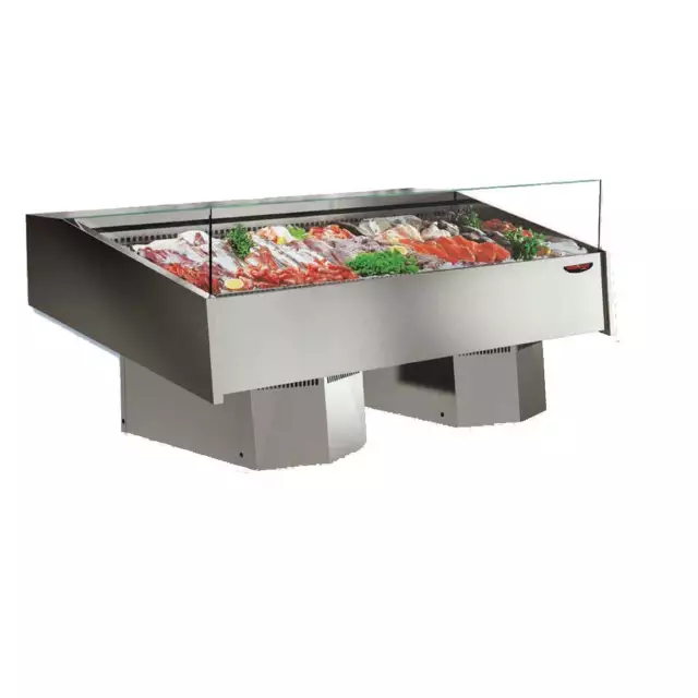 Multiplexable Serve-over Refrigerated Fish Open Display - FSG2000 GRS-FSG2000