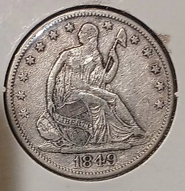 1849 O Seated Liberty Half Dollar, Fine+ Details, , Silver,