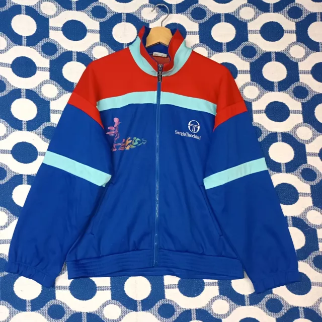 Rarissima Vintage 90'S Sergio Tacchini Tracktop 48 Made In Italy Crazy Pattern