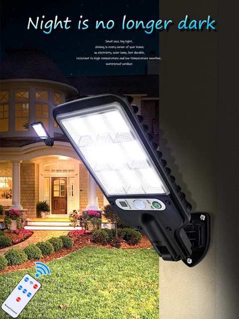 LED Solaire Pir Mouvement Capteur Lampe Murale Extérieur Rue Jardin Sécurité De