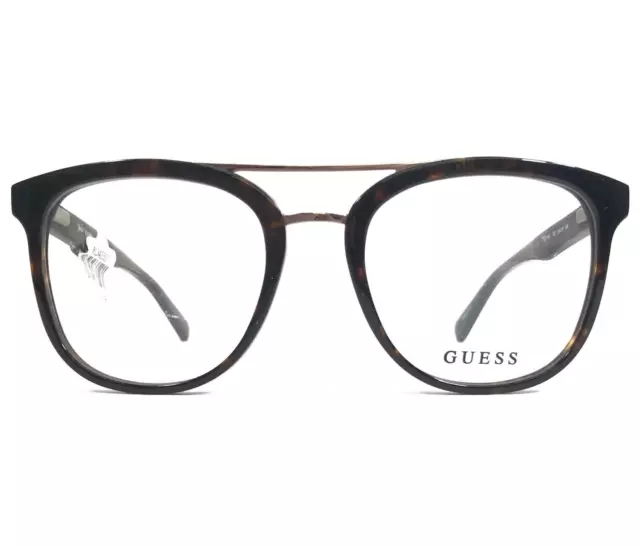 Monturas de gafas Guess GU1953 052 marrón gris tortuga borde completo cuadrado 51-19-145