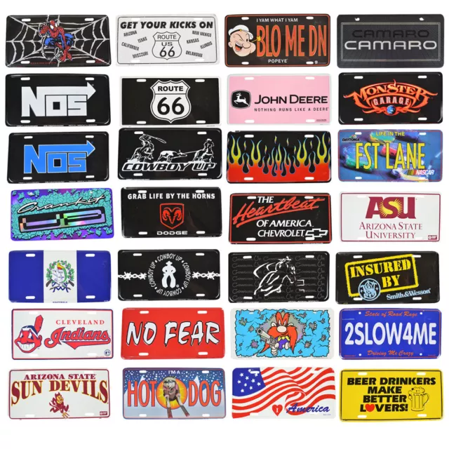 Brand New Graphic and Classic Logo Car Truck Metal License Plate Made in U.S.A