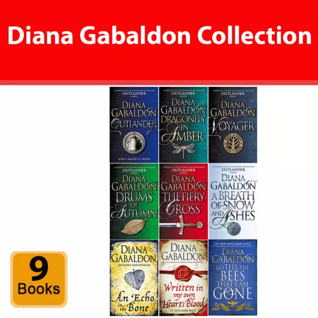 Outlander Series 9 Books Collection Set by Diana Gabaldon Paperback NEW
