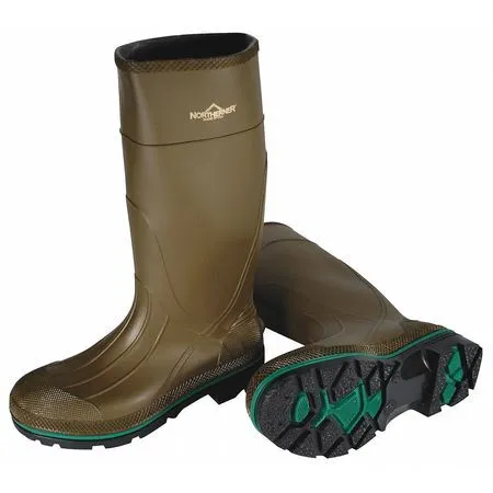 Honeywell Servus 75120/8 Knee Boots,Size 8,15" H,Olive,Plain,Pr