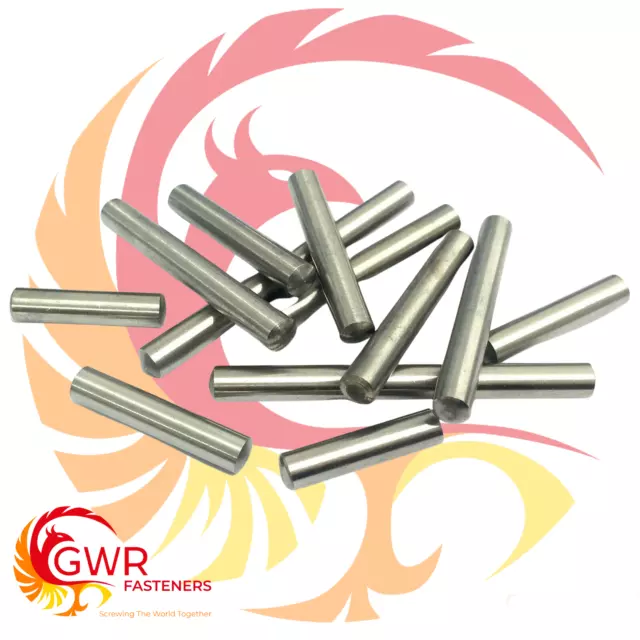 3mm 4mm 5mm 6mm 8mm 10mm Metric A2 Stainless Steel Dowel Pins - Various Lengths