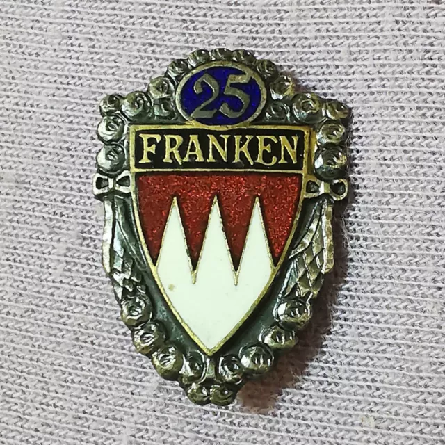 Ehrenabzeichen Fränkischer Heimatbund 25 Jahre Anstecknadel Pin Brosche  Franken