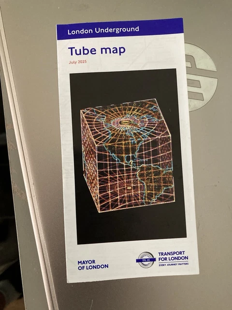 Normal Tube Map LONDON UNDERGROUND TUBE Map - Dated July 2025 TFL Normal Travel ...