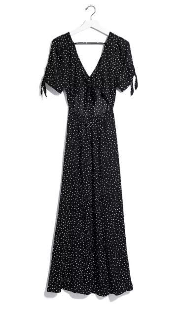 NWT Express Karlie Kloss Dot Print Maxi Dress Sold out Value $88 SZ 0/2 3