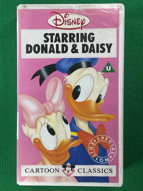 DISNEY CARTOON CLASSICS - Starring Donald & Daisy - VHS Video Cassette ...