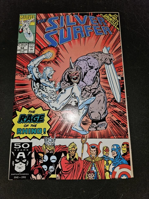 THE SILVER SURFER (AN INFINITY WAR CROSSOVER)  #54 MARVEL COMICS Gauntlet Rare