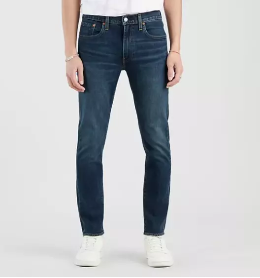 Jeans denim da uomo originali Levis 512 slim cono stretch blu