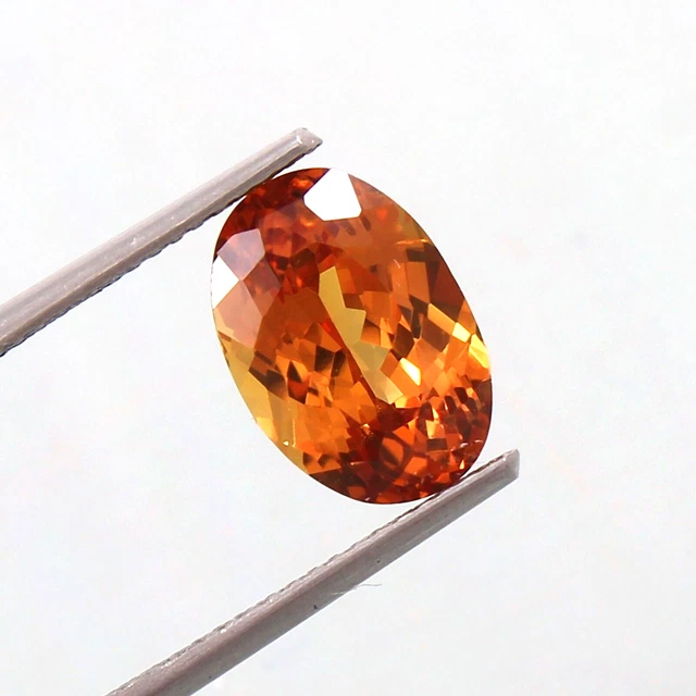 Naturel sans Défaut Ceylan Padparadscha Saphir Desseré Ovale Gemme Coupe 3.65 CT