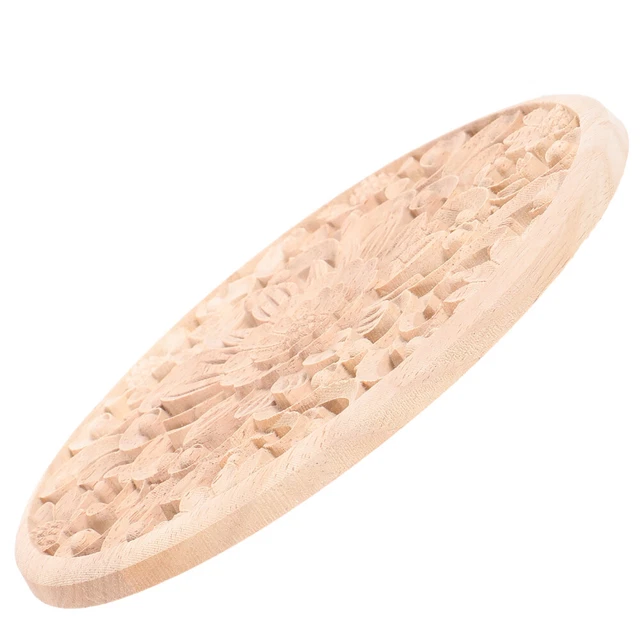 Onlay-Applikation Aus Holz Geschnitzte Vintage Holzapplikation