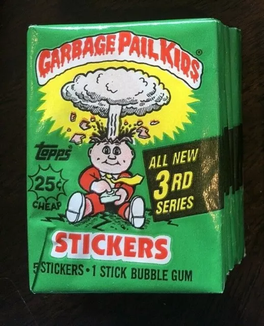 Garbage Pail Kids cards 3rd series 3 Unopened wax pack OS3 YOU GET 1 PACK NEW