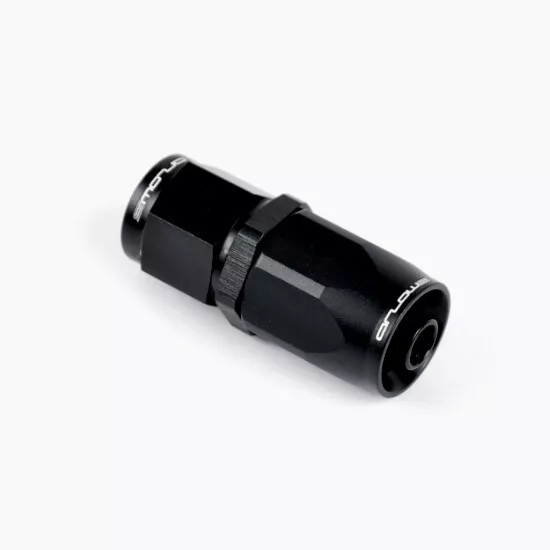 Arlows Alu Fitting Dash 4 - gerade - ( Schwarz, 7/16 - 20 UNF )