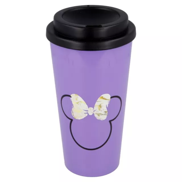 Coffee to Go Becher Disney Minnie Mouse lila Isoliert Thermobecher Kaffeebecher