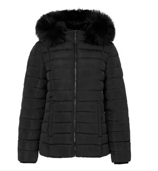 Firetrap Luxe Bubble Jacket Womens Black Uk Size 18 (no hood) #REF157