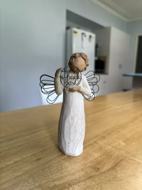 Pre-owned Willow Tree Gratitude / Thank You Angel Figurine By Susan Lordi