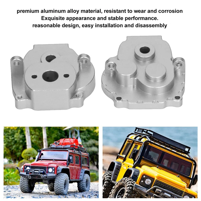 (Argent)Boîtier De Boîte De Vitesse RC Alloy Exquisite Sturdy Shock Resistance