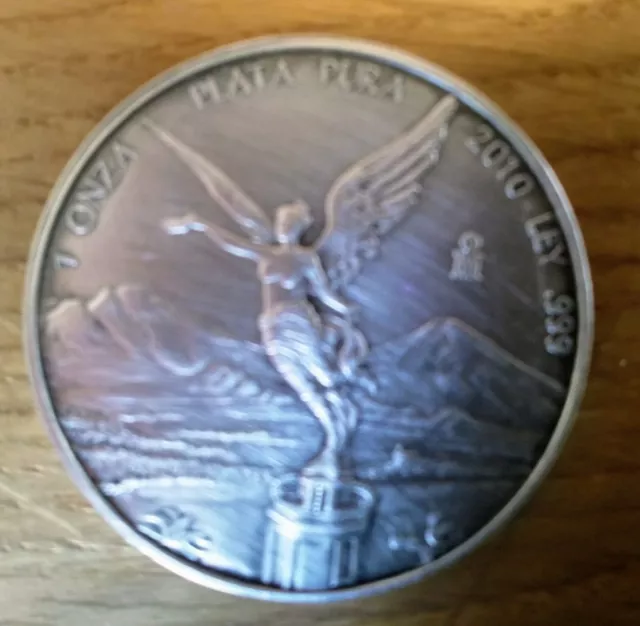 Silber Münze 999 1 ONZA Plata Pura 2010 Mexico Libertad