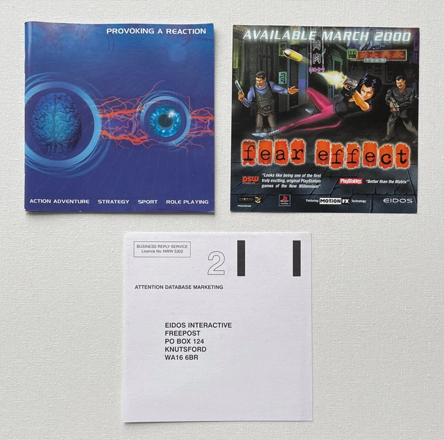 Resident Evil 3 Nemesis Artwork PAL PlayStation ORIGINAL PS1 Promo Box Art ONLY