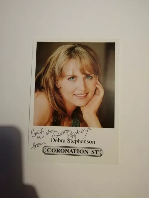 Coronation Street - Frankie - Debra Stephenson Signed Cast Card