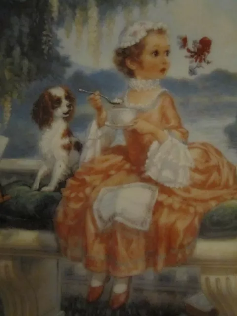 LITTLE MISS MUFFET collector plate SCOTT GUSTAFSON Classic Mother Goose 3