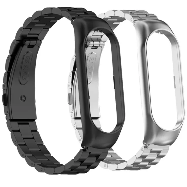 Cinturino per Xiaomi Mi Band 3/4  5/6 in Metallo Acciaio inox Smart Watch