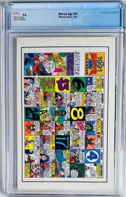 Marvel Age #97 CGC 9.6-1st Darkhawk 5 Page Preview-White Pages, New Case! 2