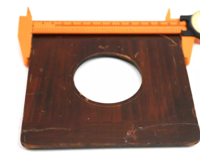 Deardorff 6 inch Lens Board  Drilled 65mm for COPAL No 3 Shutter Good Condition.